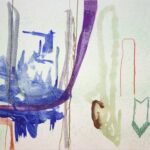 de ingrediënten van het gebeuren 2025 mixed media on paper 24 x 32 cm