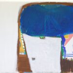 verweven boomkapsel 2025 mixed media on canvas 20 x 30 x 2 cm